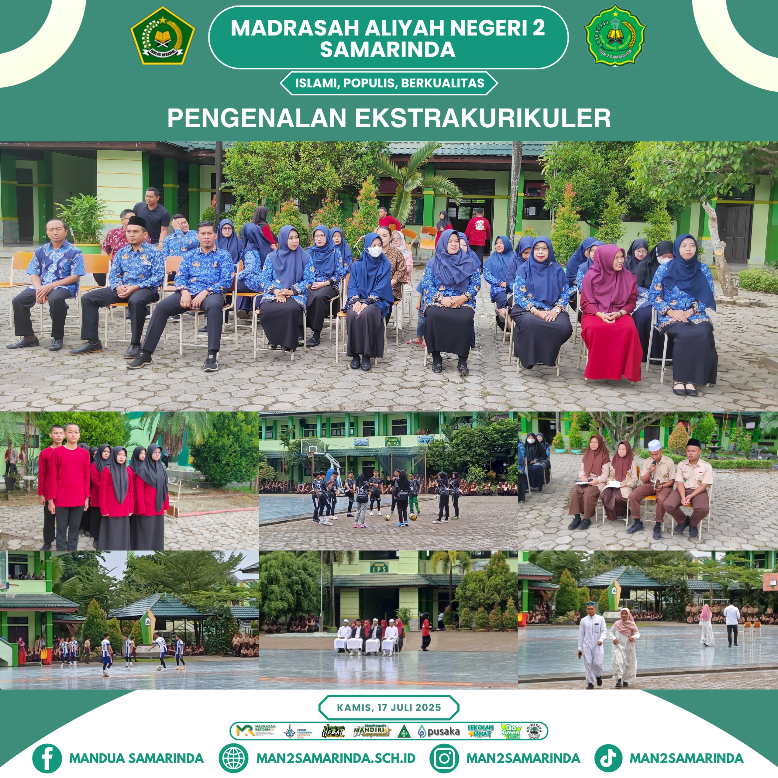 MAN 2 Samarinda Adakan Demonstrasi Ekskul untuk Siswa Baru