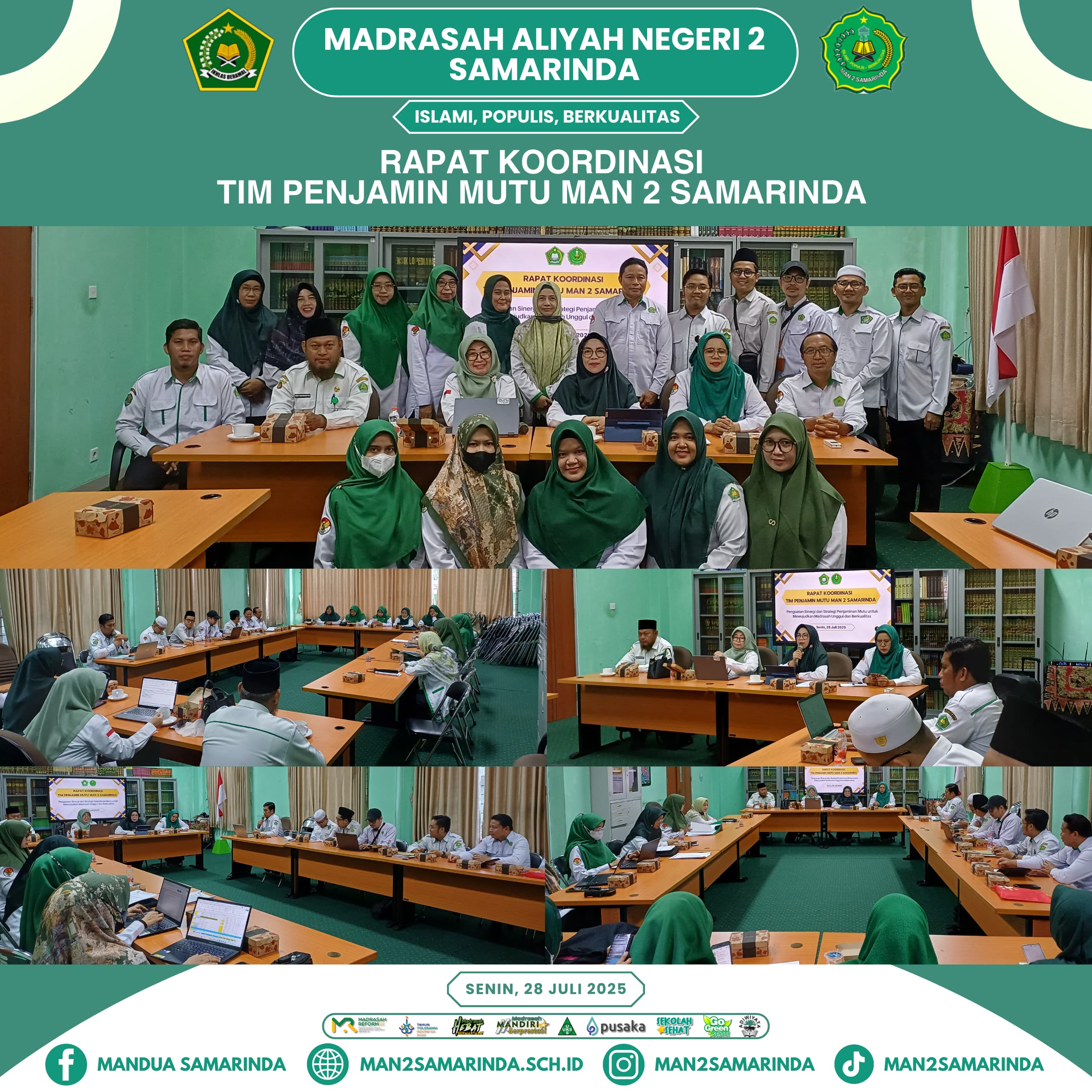 Penguatan Sinergi Mutu,  MAN 2 Samarinda Libatkan Pengawas Kemenag