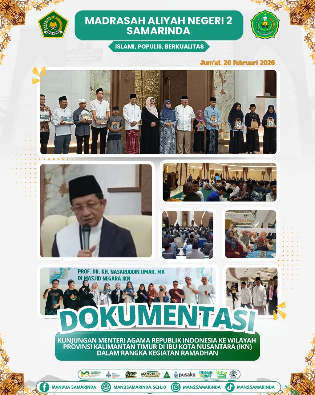 Kunjungan Menteri Agama Republik Indonesia Dalam Rangka Kegiatan Ramadhan