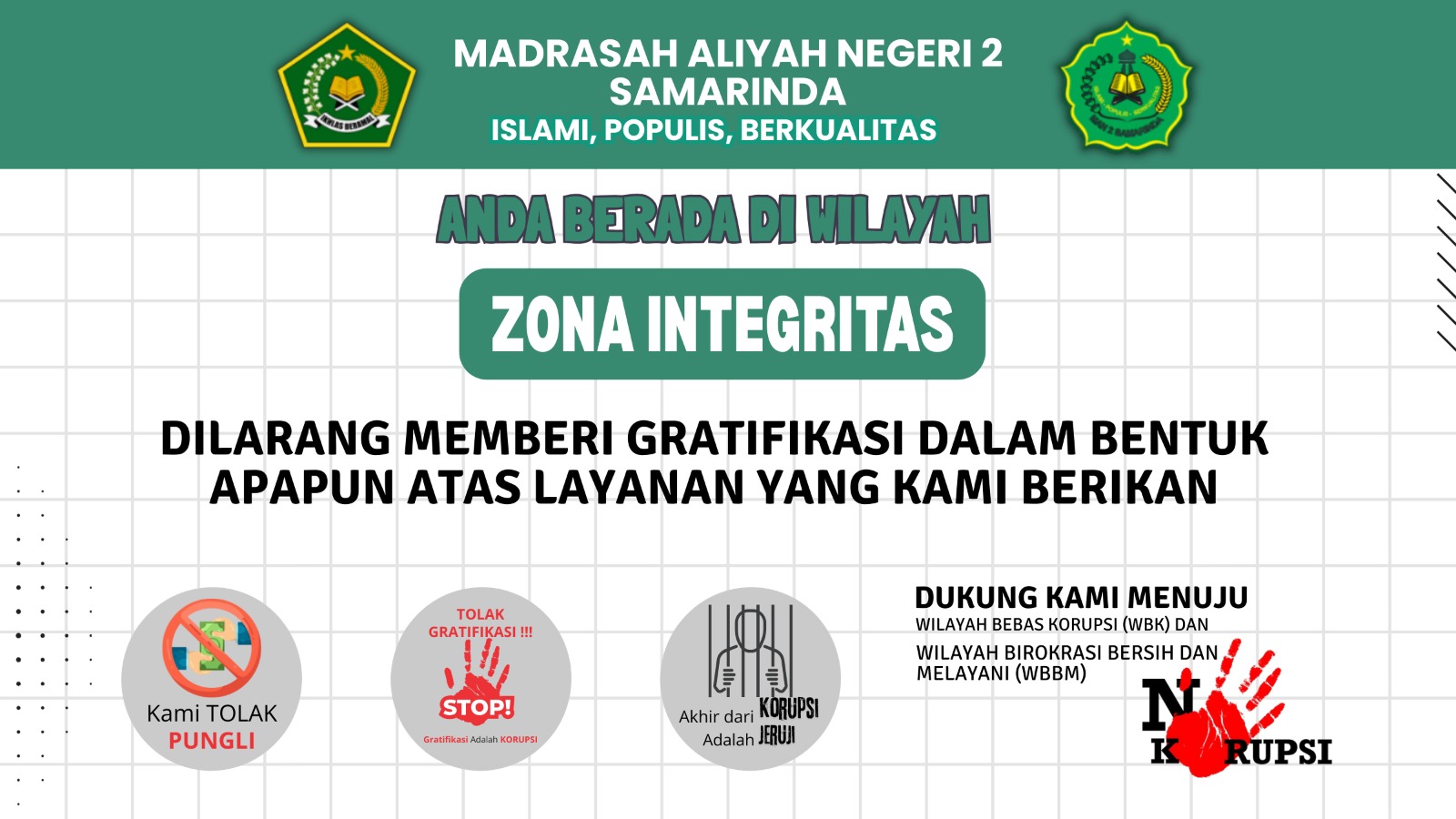 Zona Integritas MAN 2 Samarinda